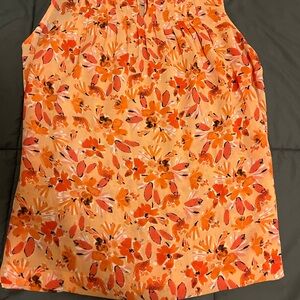 Floral Orange Blouse